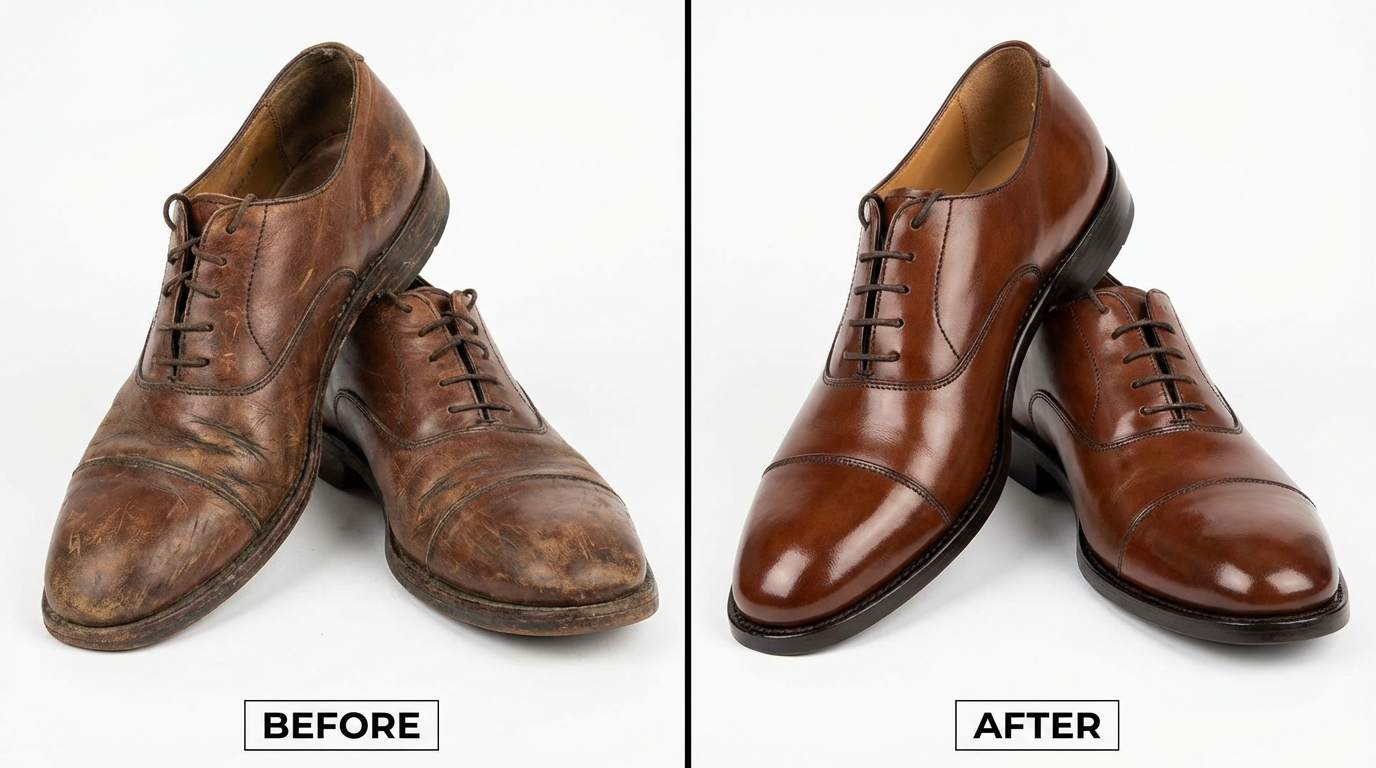 靴のビフォーアフター